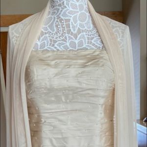 Long evening gown 100% silk